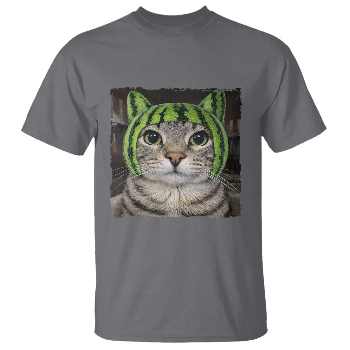 Watermelon Cat Silly Cat Meme T Shirt