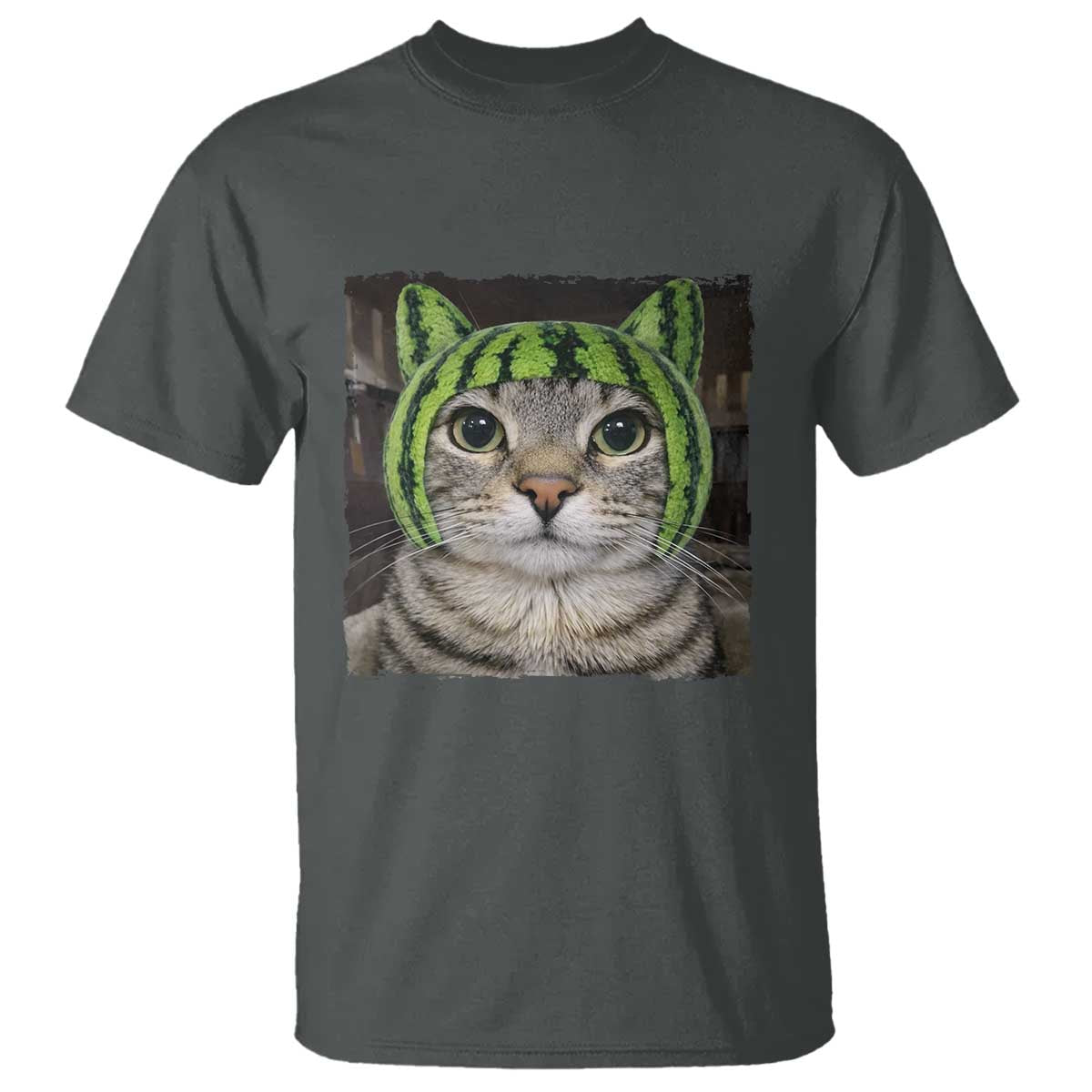 Watermelon Cat Silly Cat Meme T Shirt
