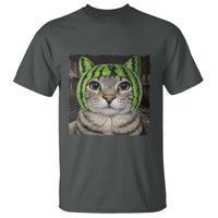 Watermelon Cat Silly Cat Meme T Shirt