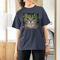 Watermelon Cat Silly Cat Meme T Shirt For Women