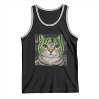 Watermelon Cat Silly Cat Meme Tank Top