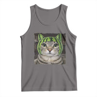 Watermelon Cat Silly Cat Meme Tank Top