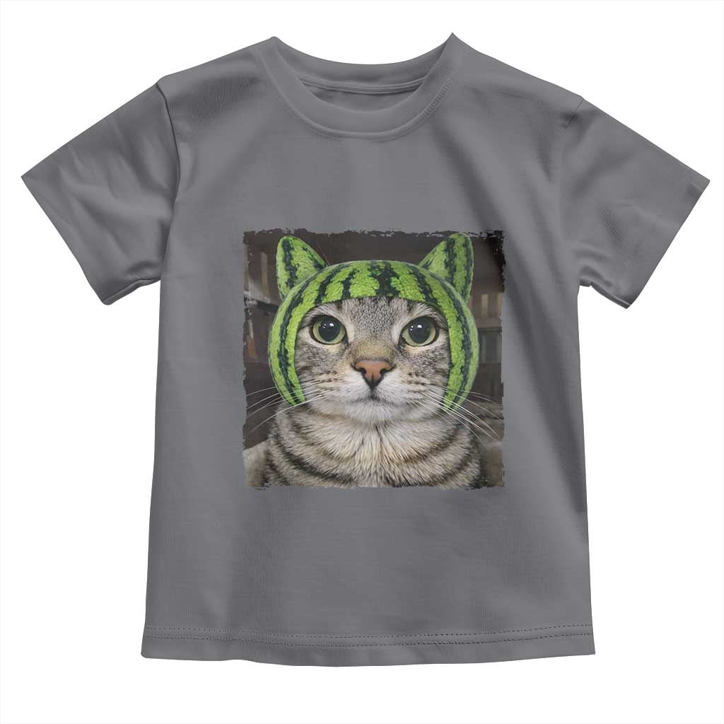 Watermelon Cat Silly Cat Meme Toddler T Shirt