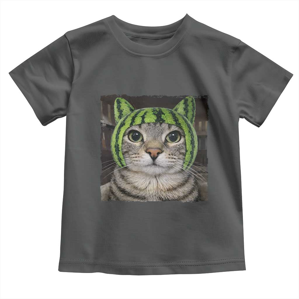 Watermelon Cat Silly Cat Meme Toddler T Shirt
