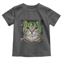 Watermelon Cat Silly Cat Meme Toddler T Shirt