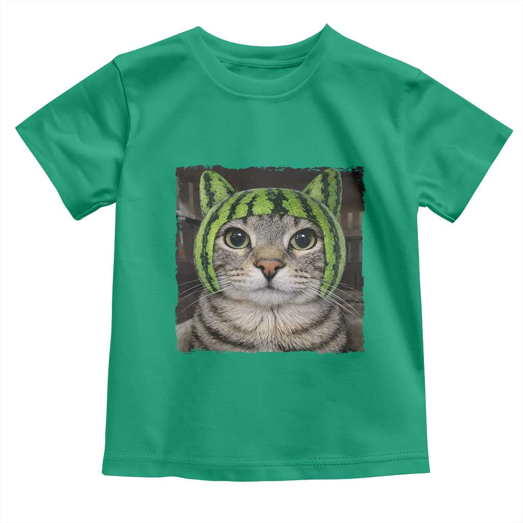 Watermelon Cat Silly Cat Meme Toddler T Shirt