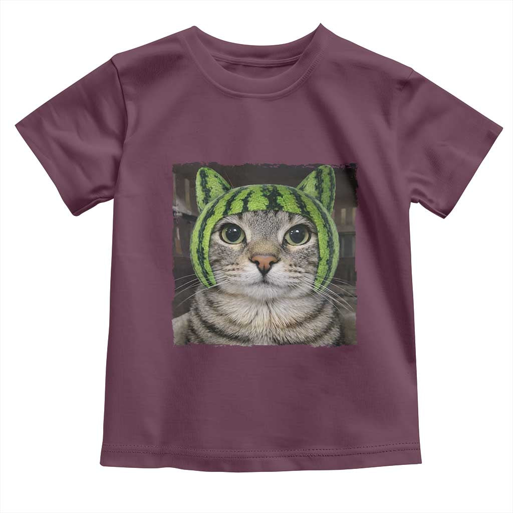 Watermelon Cat Silly Cat Meme Toddler T Shirt