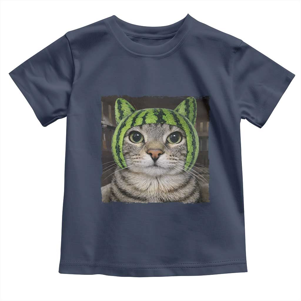 Watermelon Cat Silly Cat Meme Toddler T Shirt