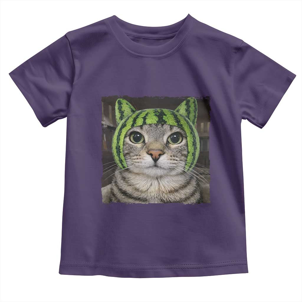 Watermelon Cat Silly Cat Meme Toddler T Shirt