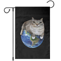 Earth Cat Silly Cat Meme Garden Flag