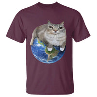 Earth Cat Silly Cat Meme T Shirt