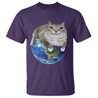 Earth Cat Silly Cat Meme T Shirt