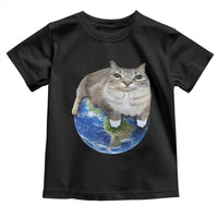 Earth Cat Silly Cat Meme Toddler T Shirt