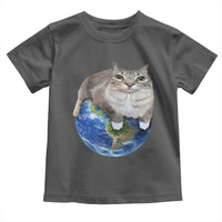 Earth Cat Silly Cat Meme Toddler T Shirt