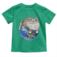 Earth Cat Silly Cat Meme Toddler T Shirt