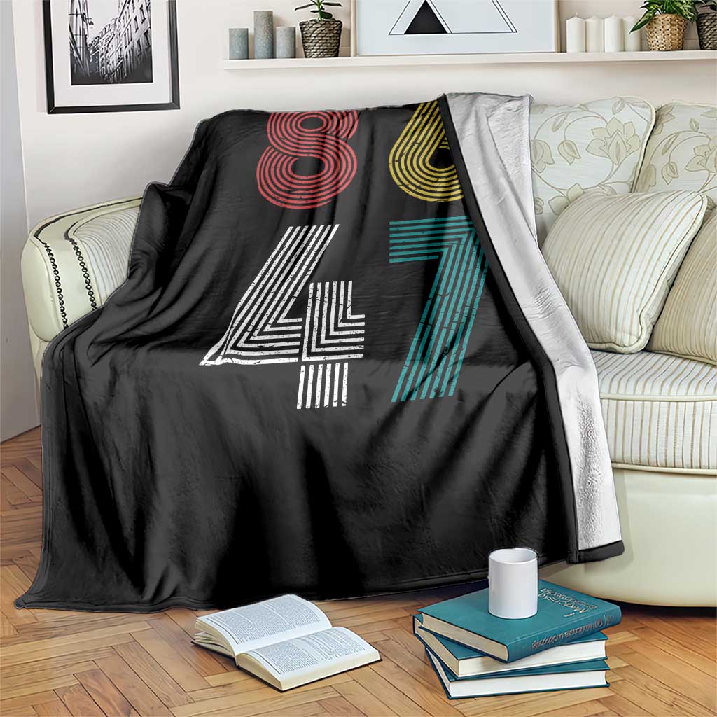 Retro 8647 Throw Blanket Classic Retro Vintage 80s Subtle FDT - Wonder Print Shop