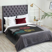 Retro 8647 Throw Blanket Classic Retro Vintage 80s Subtle FDT - Wonder Print Shop