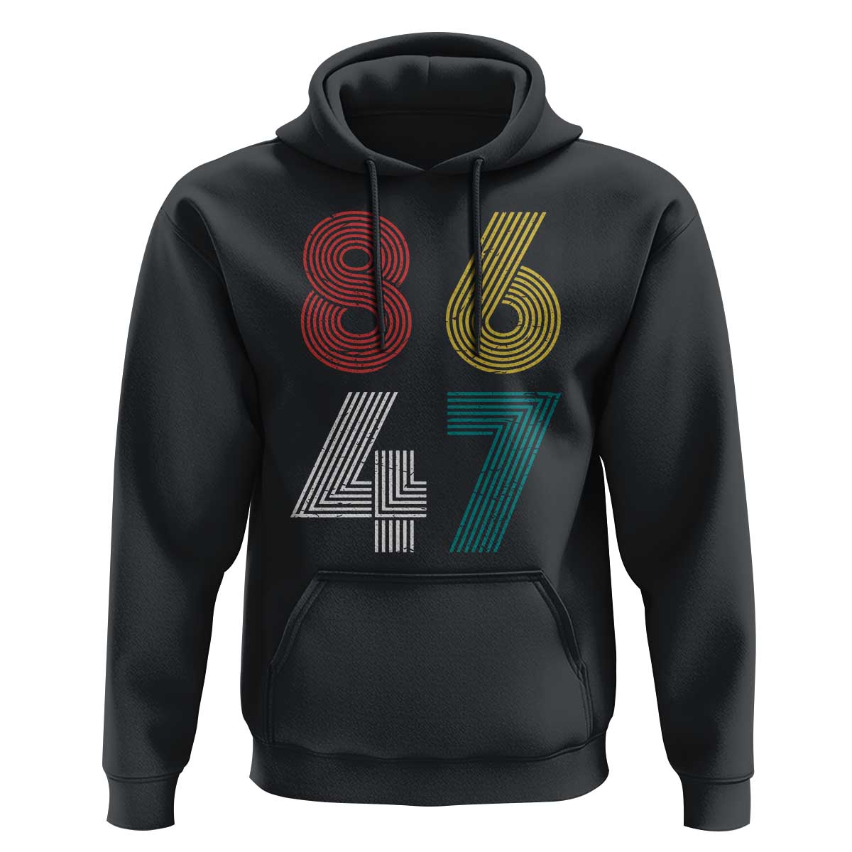 Retro 8647 Hoodie Classic Retro Vintage 80s Subtle FDT - Wonder Print Shop