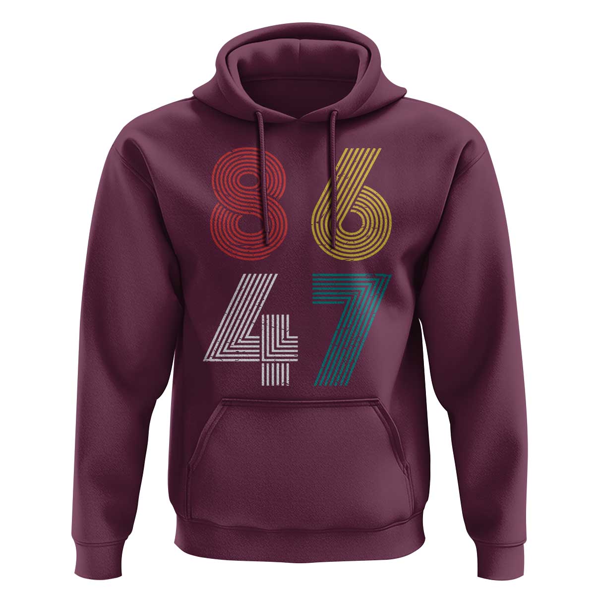 Retro 8647 Hoodie Classic Retro Vintage 80s Subtle FDT - Wonder Print Shop