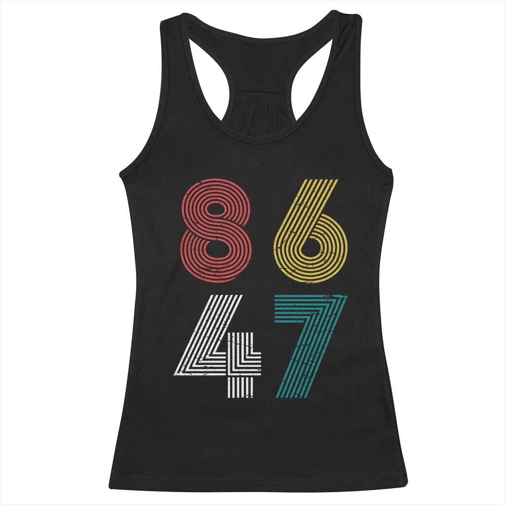 Retro 8647 Racerback Tank Top Classic Retro Vintage 80s Subtle FDT - Wonder Print Shop