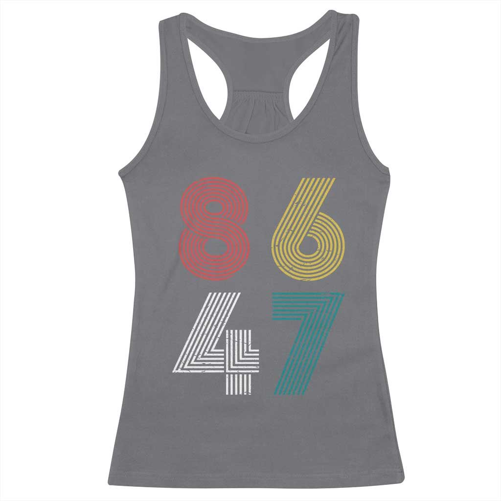 Retro 8647 Racerback Tank Top Classic Retro Vintage 80s Subtle FDT - Wonder Print Shop