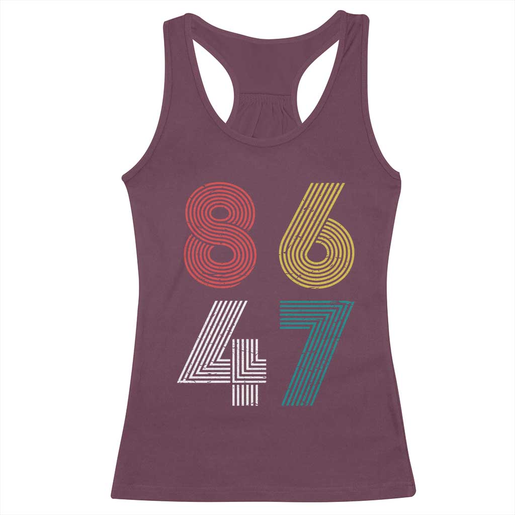 Retro 8647 Racerback Tank Top Classic Retro Vintage 80s Subtle FDT - Wonder Print Shop