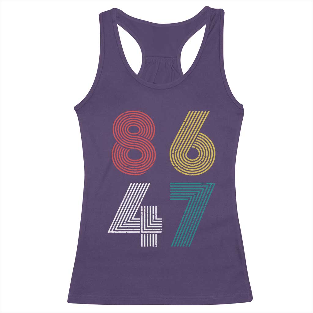 Retro 8647 Racerback Tank Top Classic Retro Vintage 80s Subtle FDT - Wonder Print Shop