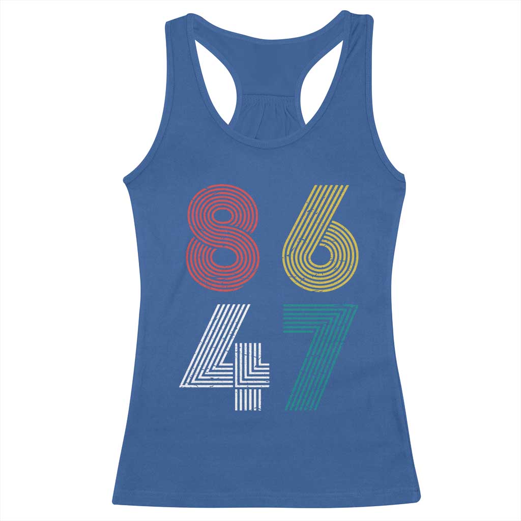 Retro 8647 Racerback Tank Top Classic Retro Vintage 80s Subtle FDT - Wonder Print Shop