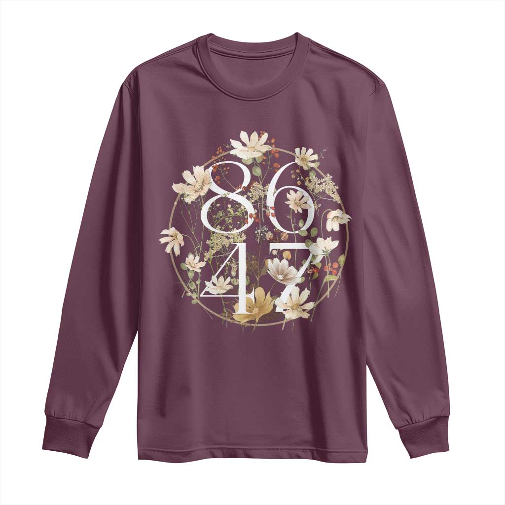 Retro 8647 Long Sleeve Shirt Subtle FDT Wild Flower Aesthetic - Wonder Print Shop
