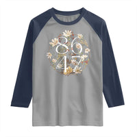 Retro 8647 Raglan Shirt Subtle FDT Wild Flower Aesthetic - Wonder Print Shop