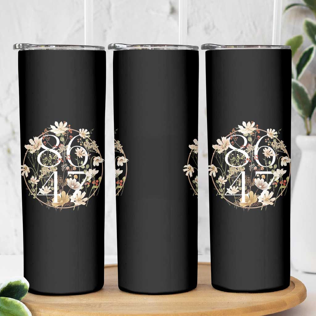 Retro 8647 Skinny Tumbler Subtle FDT Wild Flower Aesthetic - Wonder Print Shop