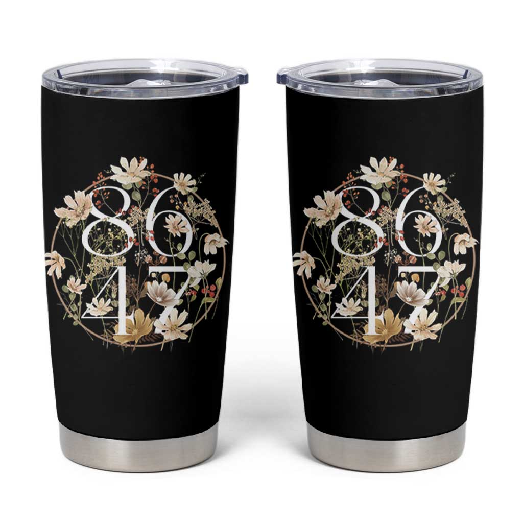Retro 8647 Tumbler Cup Subtle FDT Wild Flower Aesthetic - Wonder Print Shop