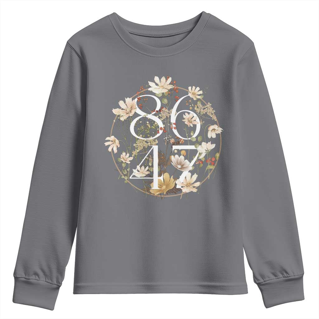 Retro 8647 Youth Sweatshirt Subtle FDT Wild Flower Aesthetic - Wonder Print Shop