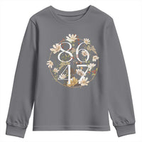 Retro 8647 Youth Sweatshirt Subtle FDT Wild Flower Aesthetic - Wonder Print Shop