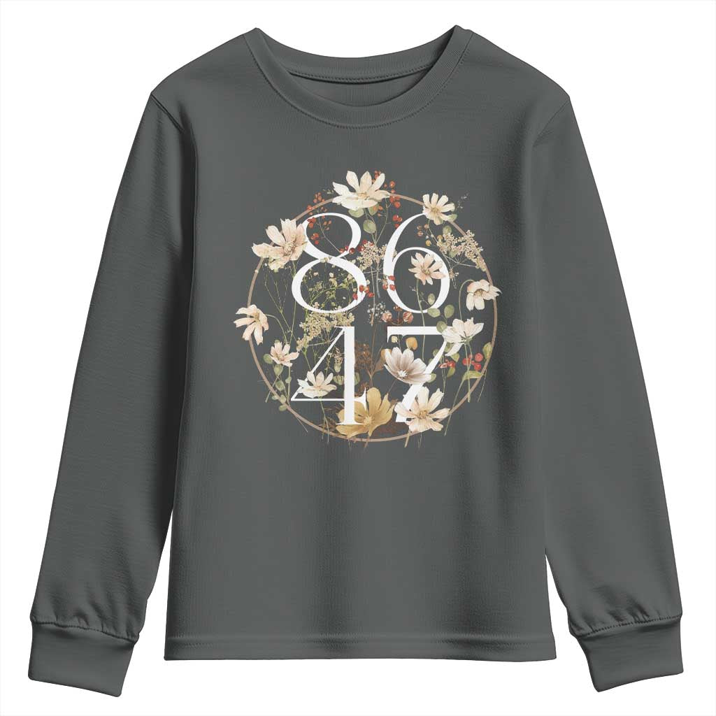 Retro 8647 Youth Sweatshirt Subtle FDT Wild Flower Aesthetic - Wonder Print Shop