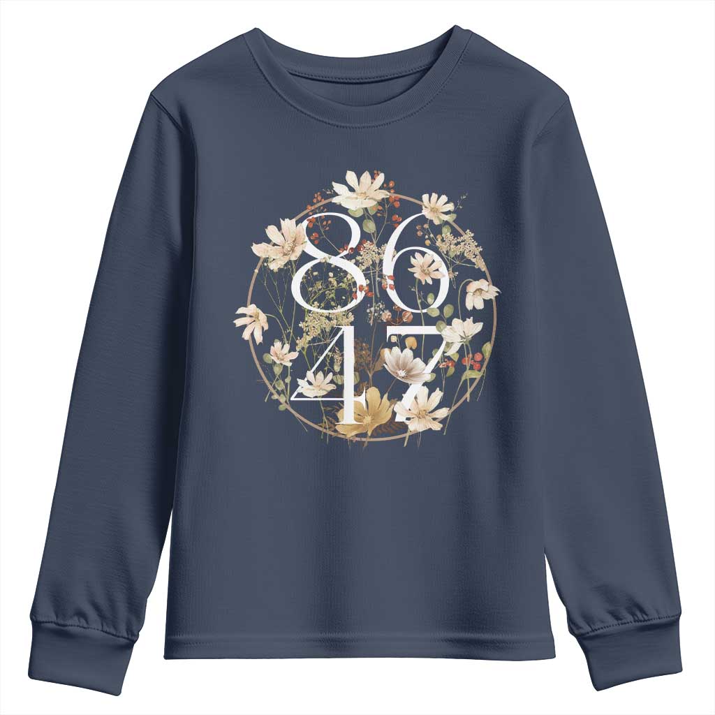 Retro 8647 Youth Sweatshirt Subtle FDT Wild Flower Aesthetic - Wonder Print Shop