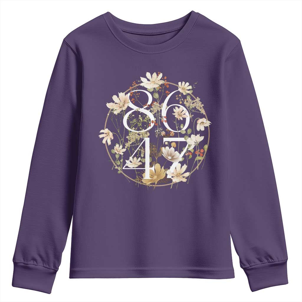 Retro 8647 Youth Sweatshirt Subtle FDT Wild Flower Aesthetic - Wonder Print Shop