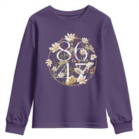 Retro 8647 Youth Sweatshirt Subtle FDT Wild Flower Aesthetic - Wonder Print Shop