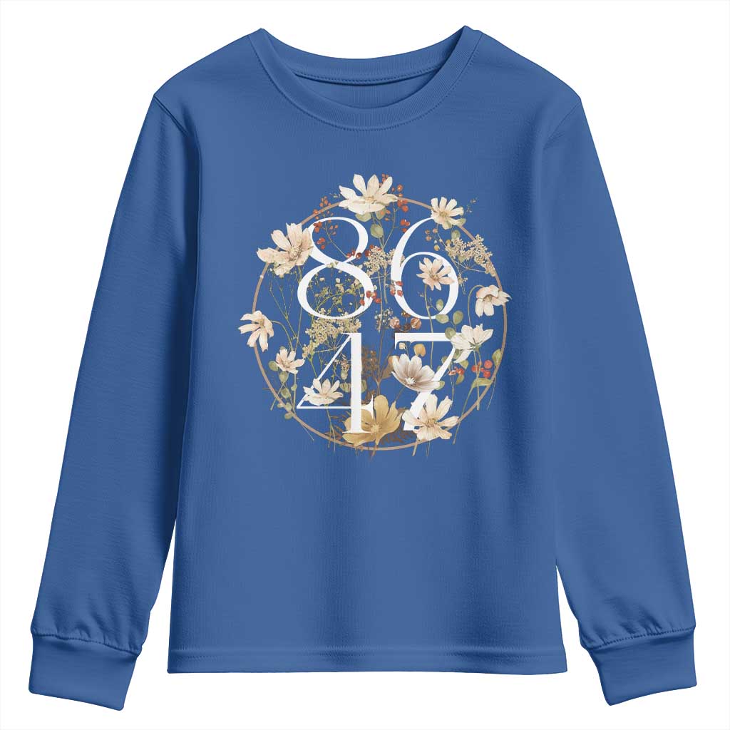 Retro 8647 Youth Sweatshirt Subtle FDT Wild Flower Aesthetic - Wonder Print Shop