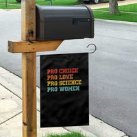 Pro Choice Pro Love Pro Science Pro Women Garden Flag Retro Equal Rights - Wonder Print Shop