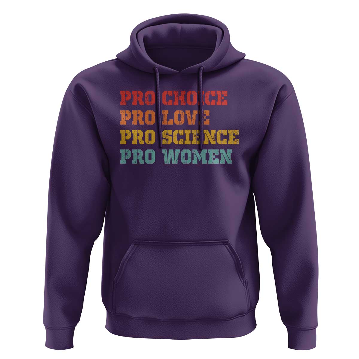 Pro Choice Pro Love Pro Science Pro Women Hoodie Retro Equal Rights - Wonder Print Shop