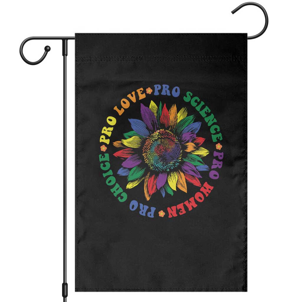 Pro Choice Women Rights Garden Flag Equal Rights Multicolored Flowers - Wonder Print Shop