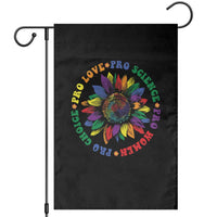 Pro Choice Women Rights Garden Flag Equal Rights Multicolored Flowers - Wonder Print Shop