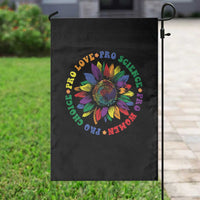 Pro Choice Women Rights Garden Flag Equal Rights Multicolored Flowers - Wonder Print Shop