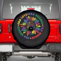 Pro Choice Women Rights Spare Tire Cover Equal Rights Multicolored Flowers - Wonder Print Shop