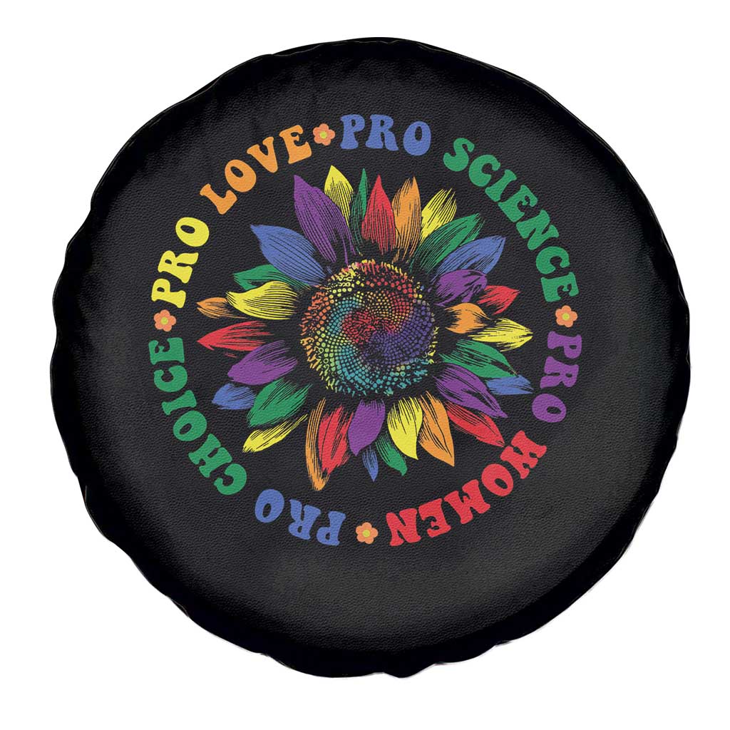 Pro Choice Women Rights Spare Tire Cover Equal Rights Multicolored Flowers - Wonder Print Shop