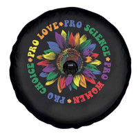 Pro Choice Women Rights Spare Tire Cover Equal Rights Multicolored Flowers - Wonder Print Shop