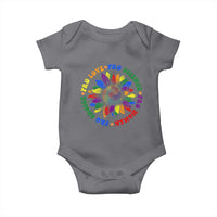 Pro Choice Women Rights Baby Onesie Equal Rights Multicolored Flowers - Wonder Print Shop