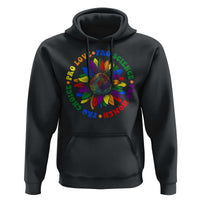 Pro Choice Women Rights Hoodie Equal Rights Multicolored Flowers - Wonder Print Shop