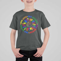 Pro Choice Women Rights T Shirt For Kid Equal Rights Multicolored Flowers - Wonder Print Shop